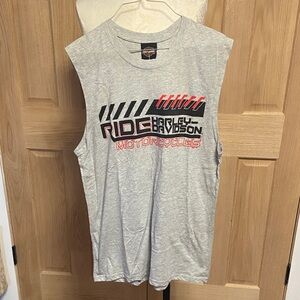Harley-Davidson Gray Graphic Tank Top